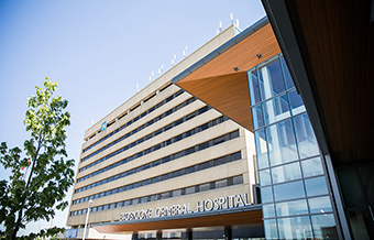 Photo of of a hospital building
