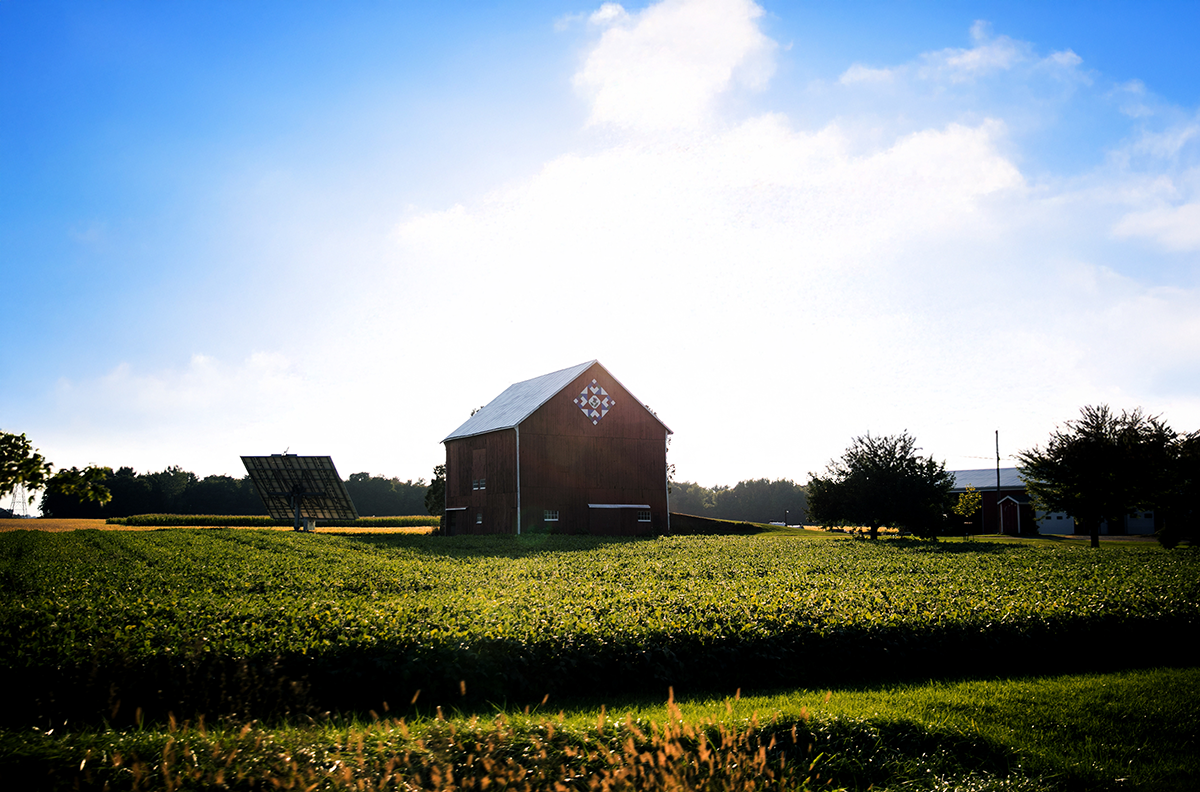 Photo of an alriculture building in Chattam-kent, a rural economy in Ontario.