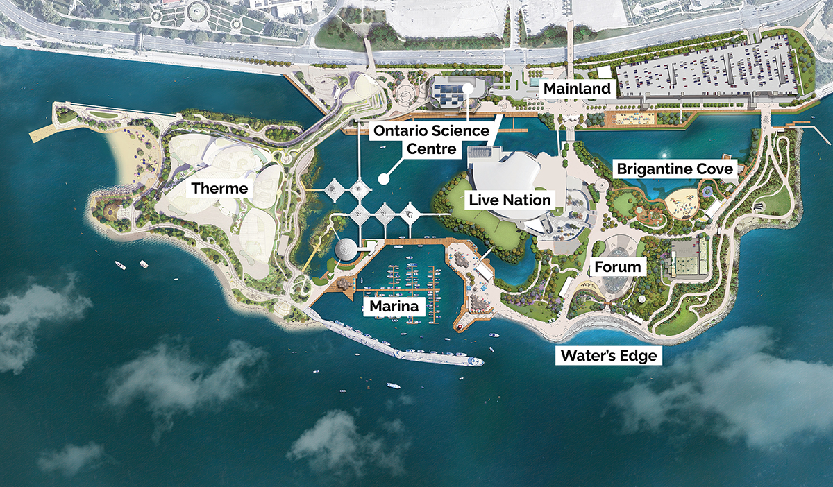 map of Ontario Place